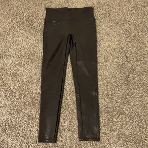 Spanx Croc Shine Faux Leather Leggings